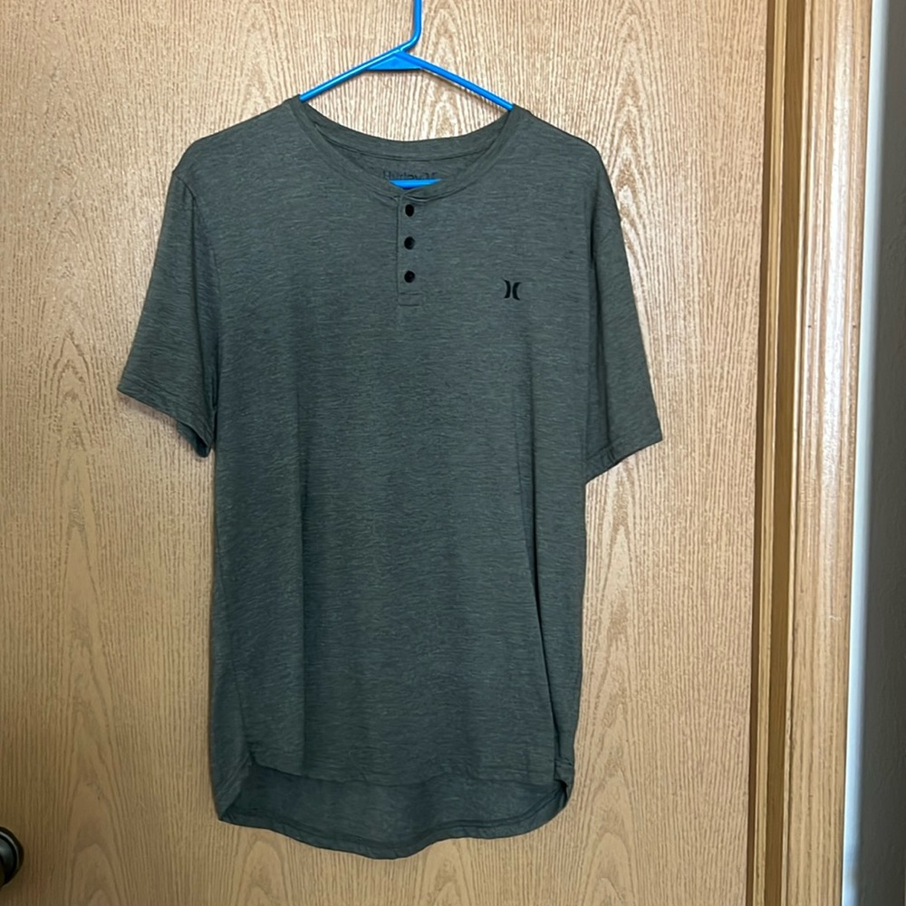 Hurley Shirt - 3 button - Green - Men’s Large